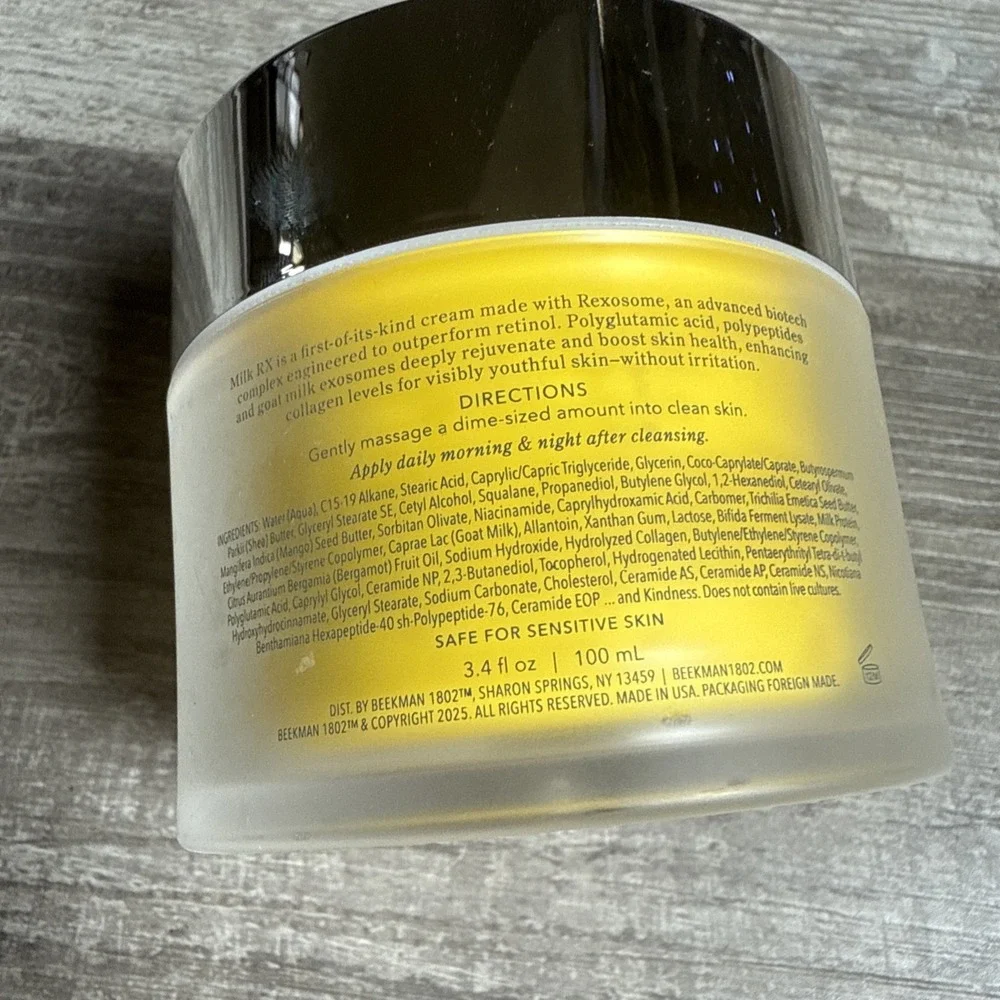 Beekman 1802 Milk RX Advanced Better Aging Cream JUMBO SIZE 3.4 fl. oz.  (NEW)